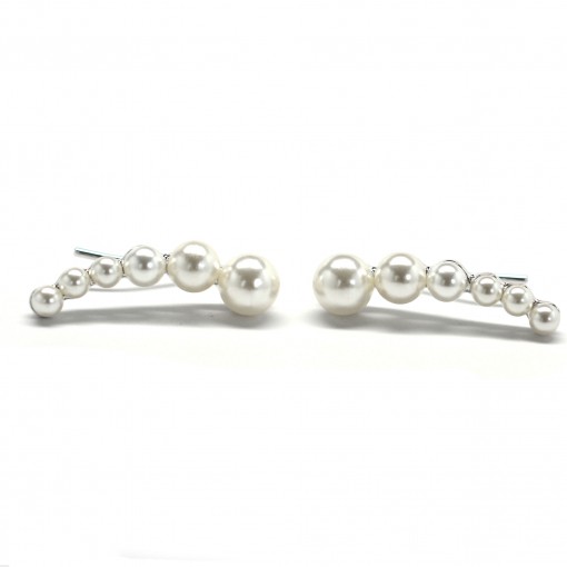 pearl ear crawler earrings 1