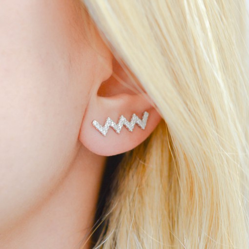 Zig Zag Ear Climbers model