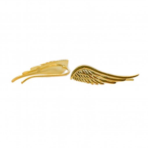 sterling silver angel wing crawlers (gold) 2