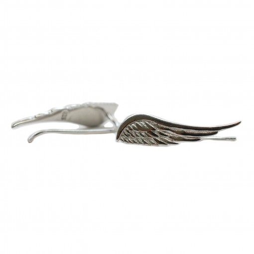 sterling silver angel wing crawlers (silver) 2