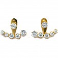 Crescent crystal ear jackets 2