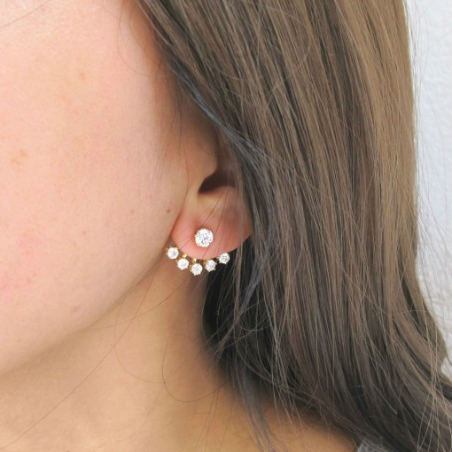 five crystals ear jackets 7