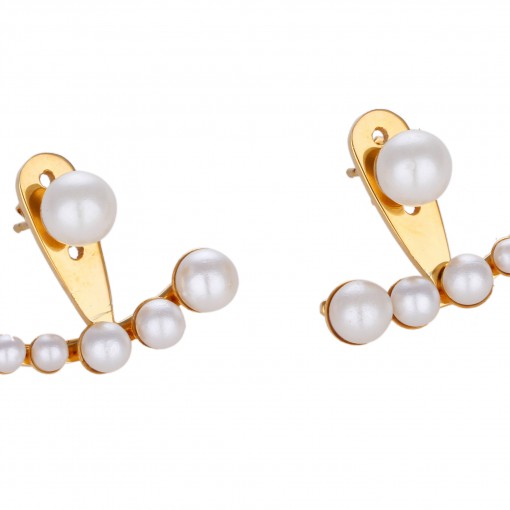Macy's Cultured Freshwater Pearl (7 & 10-1/2mm) Earring Jackets in Sterling  Silver | Hawthorn Mall