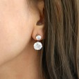 Pink Gold Plated Double Stone Ear Jackets1