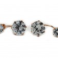 Pink Gold Plated Double Stone Ear Jackets4
