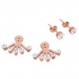 stainless steel 5 rhinestone ear jackets 6