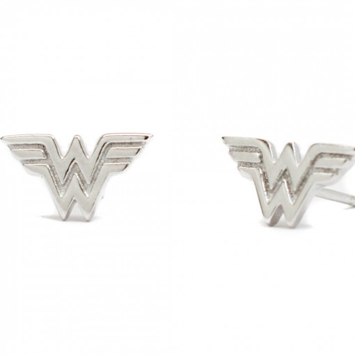 Wonder Woman Earrings Rhodium 1