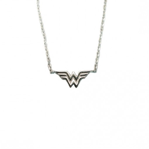 Wonder Woman Necklace Rhodium 1