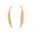 Skinny Bar Ear Climbers Gold 1