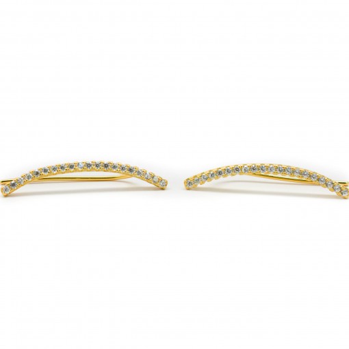 Skinny Bar Ear Climbers Gold 2
