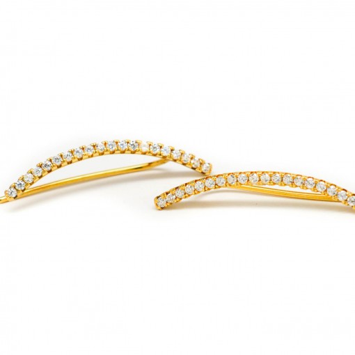 Skinny Bar Ear Climbers Gold 3