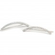 Skinny Bar Ear Climbers Silver 3